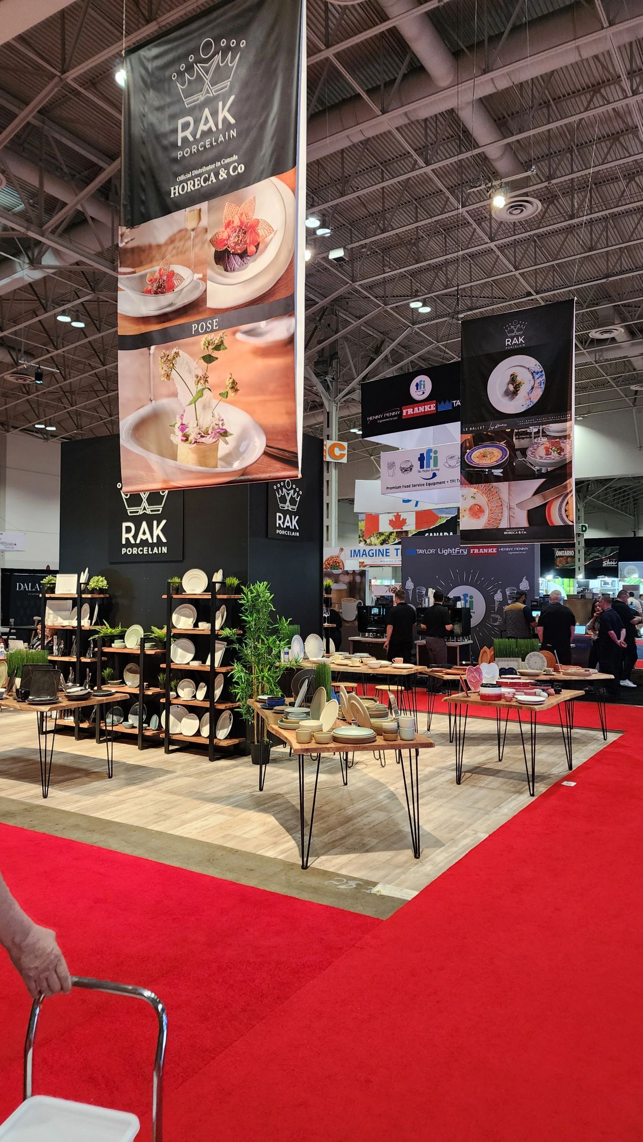 RAK Porcelain exhibition stand at professional trade show