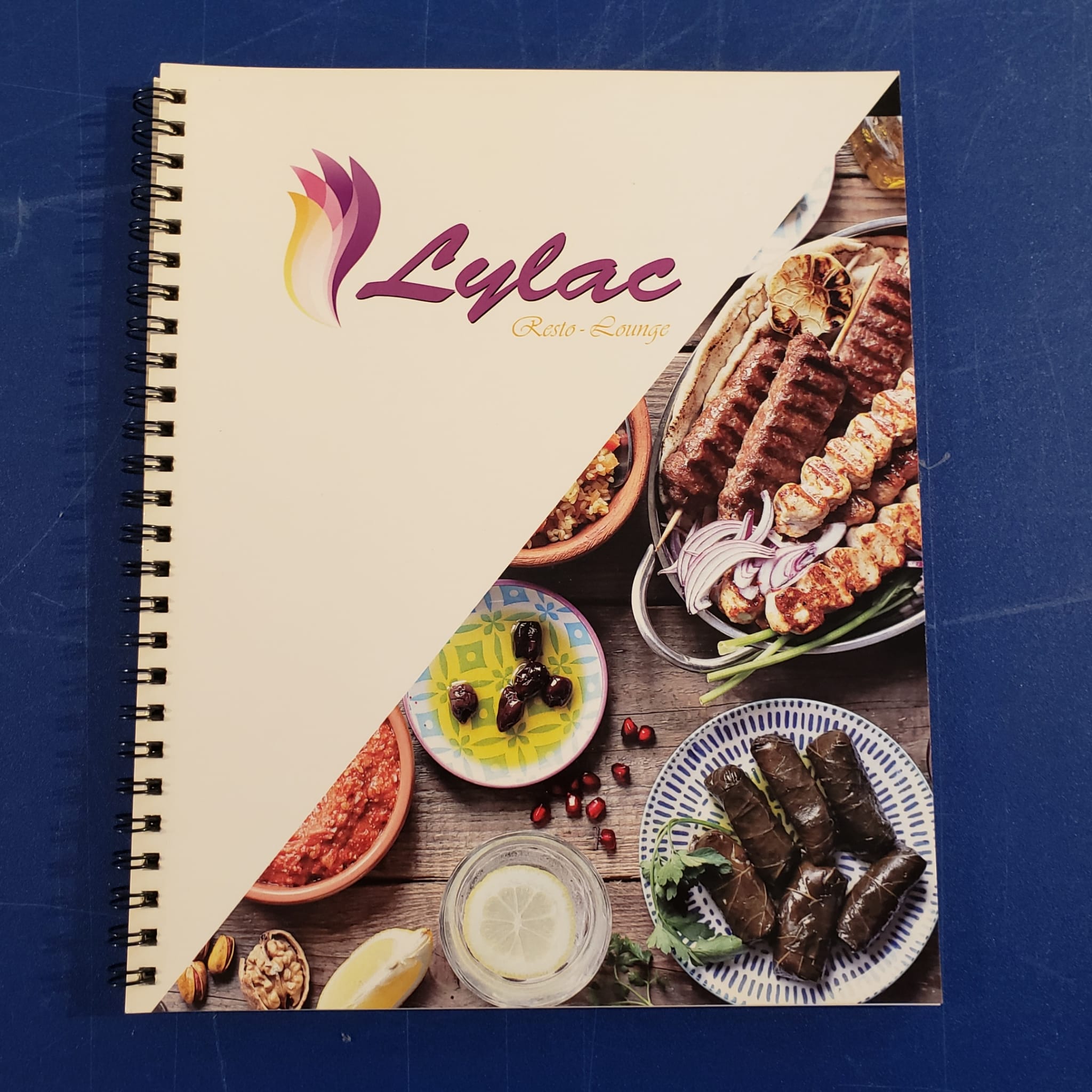 Lylac Resto-Lounge menu — designed and printed by InGraph