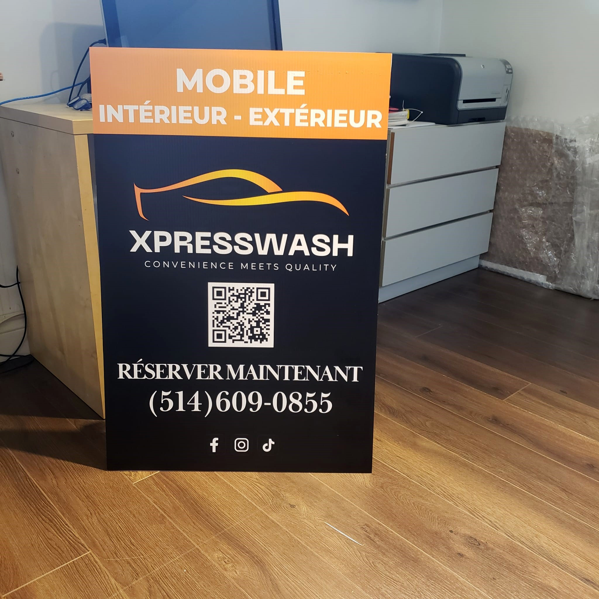 Printed outdoor signage